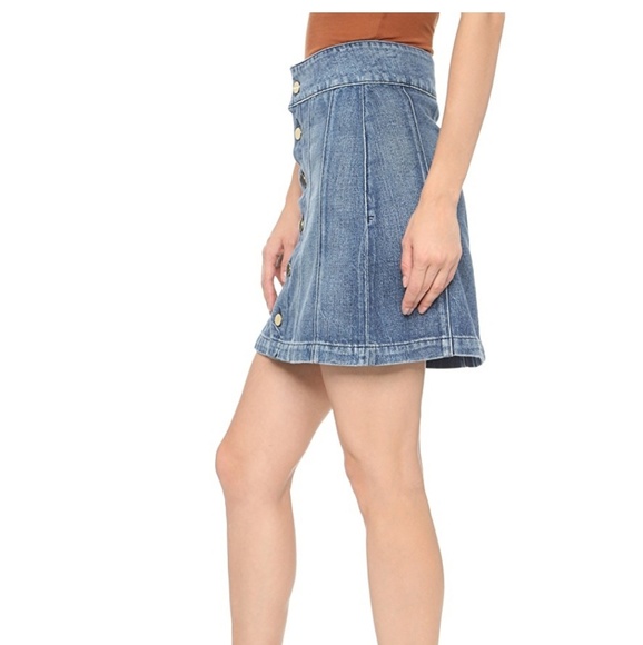 Frame Le Panel Mini Skirt - Picture 2 of 7